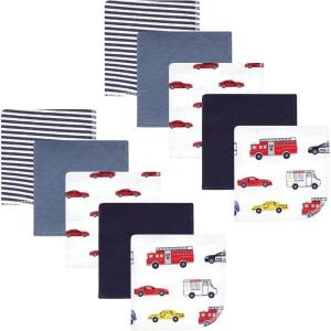 image:imageHudson Baby Unisex Baby Flannel Cotton Washcloths Cowboy 10 Pack One SizeGoing Places 10 Pack