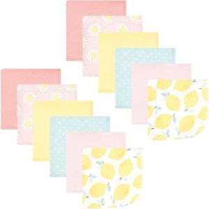 image:imageHudson Baby Unisex Baby Flannel Cotton Washcloths Cowboy 10 Pack One SizeLemon Daisy 12 Pack