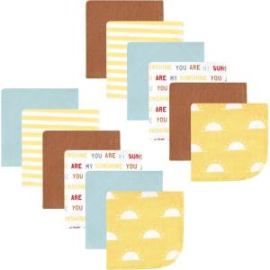 image:imageHudson Baby Unisex Baby Flannel Cotton Washcloths Cowboy 10 Pack One SizeMy Sunshine 12 Pack