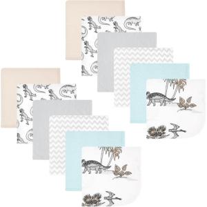 image:imageHudson Baby Unisex Baby Flannel Cotton Washcloths Cowboy 10 Pack One SizeNeutral Dino World 12pack