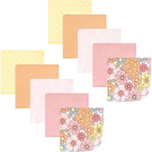 image:imageHudson Baby Unisex Baby Flannel Cotton Washcloths Cowboy 10 Pack One SizePeace Love Flowers 10 Pack