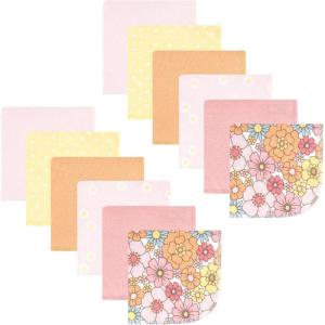 image:imageHudson Baby Unisex Baby Flannel Cotton Washcloths Cowboy 10 Pack One SizePeace Love Flowers 12 Pack