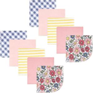 image:imageHudson Baby Unisex Baby Flannel Cotton Washcloths Cowboy 10 Pack One SizePink Blue Pretty Floral 10 Pack