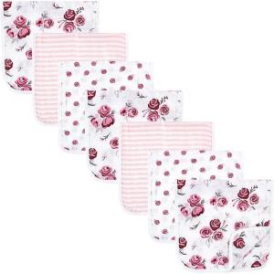 image:imageHudson Baby Unisex Baby Muslin Burp Cloth 7pk One SizeRose