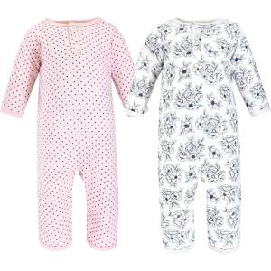 image:imageHudson Baby Unisex Baby Premium Quilted CoverallsBlue Toile