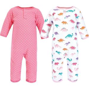 image:imageHudson Baby Unisex Baby Premium Quilted CoverallsCuteasaurus