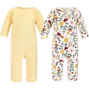 image:imageHudson Baby Unisex Baby Premium Quilted CoverallsFall Botanical