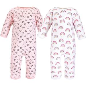 image:imageHudson Baby Unisex Baby Premium Quilted CoverallsModern Rainbow