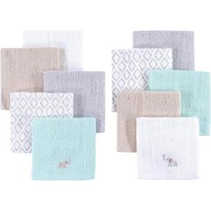 image:imageHudson Baby Unisex Baby Super Soft Cotton Washcloths Bee One SizeElephants