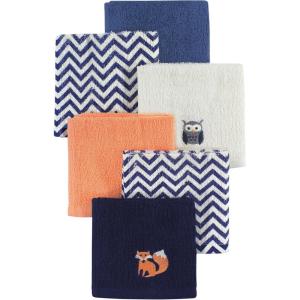 image:imageHudson Baby Unisex Baby Super Soft Cotton Washcloths Bee One SizeForest