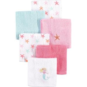 image:imageHudson Baby Unisex Baby Super Soft Cotton Washcloths Bee One SizeMermaid