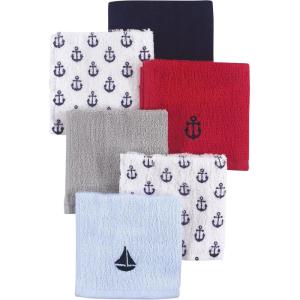 image:imageHudson Baby Unisex Baby Super Soft Cotton Washcloths Bee One SizeSailboat