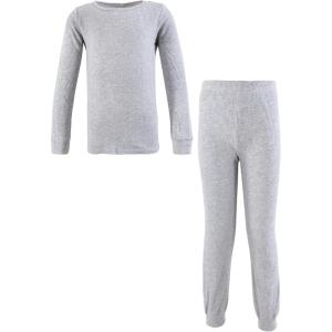 image:imageHudson Baby Unisex Baby Thermal Long Underwear Set Soft PinkHeather Gray