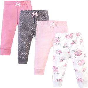 image:imageHudson Baby Unisex Cotton Pants and LeggingsBasic Pink Floral