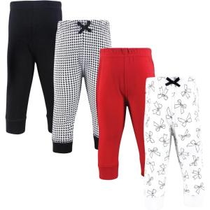 image:imageHudson Baby Unisex Cotton Pants and LeggingsHoundstooth Bows
