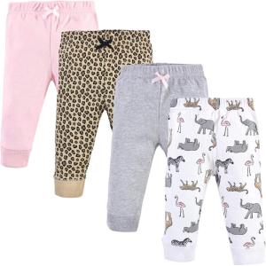 image:imageHudson Baby Unisex Cotton Pants and LeggingsModern Pink Safari