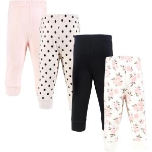 image:imageHudson Baby Unisex Cotton Pants and LeggingsNeutral Pink Floral