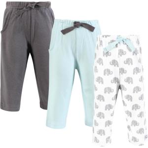 image:imageHudson Baby Unisex Cotton Pants and LeggingsPainted Gray Elephant