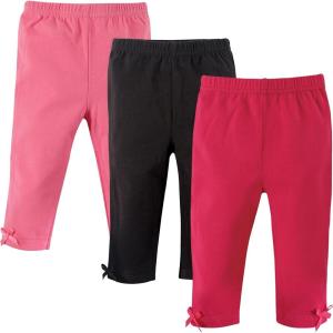 image:imageHudson Baby Unisex Cotton Pants and LeggingsPink Black