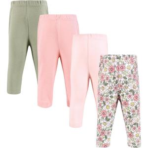 image:imageHudson Baby Unisex Cotton Pants and LeggingsPink Yellow Pretty Floral
