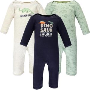 image:imageHudson Baby unisexchild Cotton CoverallsDinosaur Explorer