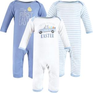image:imageHudson Baby unisexchild Cotton CoverallsEaster Truck