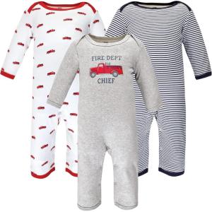 image:imageHudson Baby unisexchild Cotton CoverallsFire Truck