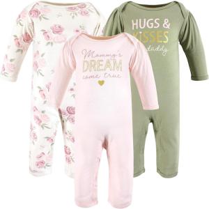 image:imageHudson Baby unisexchild Cotton CoverallsMom Dad Floral