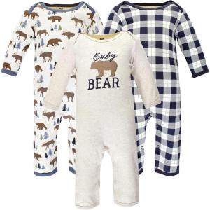 image:imageHudson Baby unisexchild Cotton CoverallsMoose Bear