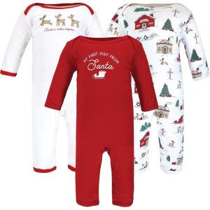 image:imageHudson Baby unisexchild Cotton CoverallsNorth Pole