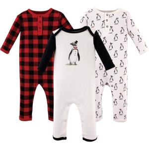 image:imageHudson Baby unisexchild Cotton CoverallsPenguin