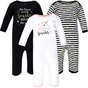 image:imageHudson Baby unisexchild Cotton CoverallsSparkle Unicorn
