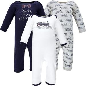 image:imageHudson Baby unisexchild Cotton CoverallsTrain