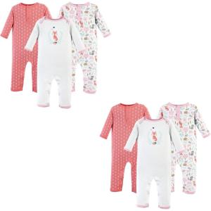 image:imageHudson Baby unisexchild Cotton CoverallsWoodland Fox 6piece