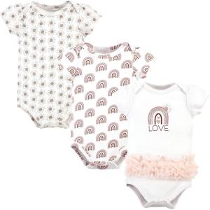 image:imageHudson Home Collection Baby Shawl Collar Plush RobeLove Rainbow Tutu