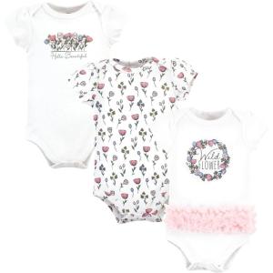 image:imageHudson Home Collection Baby Shawl Collar Plush RobeWild Flower Tutu