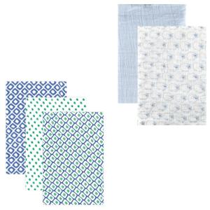 image:imageMuslin Swaddle Blanket 5PackBlue SheepBlue Green
