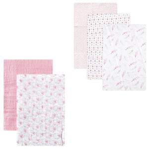 image:imageMuslin Swaddle Blanket 5PackPink SheepPink Feather