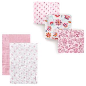 image:imageMuslin Swaddle Blanket 5PackPink SheepPink Floral