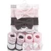 image:imageHudson Baby Baby Girls 10pc Headband and Socks SetBerry Floral Damask