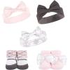 image:imageHudson Baby Baby Girls 10pc Headband and Socks SetBerry Floral Damask