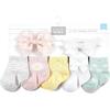 image:imageHudson Baby Baby Girls Sock and Headband 12pc SetDaisy