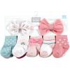 image:imageHudson Baby Baby Girls Sock and Headband 12pc SetRainbow