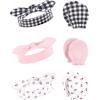 image:imageHudson Baby Girls 12Pc Cotton Headband and Scratch Mitten Set Pink Floral Dots 06 MonthsLady Bug Xoxo