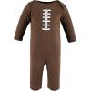 image:imageHudson Baby Girls Unisex Cotton Coveralls Touch Down 1218 Months Touch Down 1218 Months US