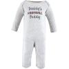 image:imageHudson Baby Girls Unisex Cotton Coveralls Touch Down 912 Months Touch Down 912 Months US