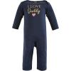 image:imageHudson Baby Unisex Baby Cotton Coveralls GirlDaddy Pink Navy 69 Months
