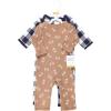 image:imageHudson Baby Unisex Baby Thermal Coveralls 2pk Creative RainbowsFootball