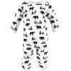 image:imageHudson Baby Unisex baby Cotton Coveralls Bear Gray Black 912 Months Baby Bear Gray Black 912 Months US