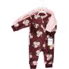 image:imageHudson Baby babygirls Plush JumpsuitsBurgundy Floral